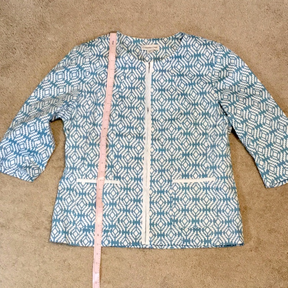 Coldwater Creek Geometric print jacket